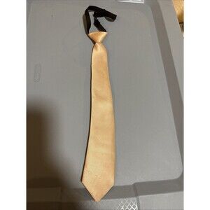 Perry Ellis Gold Boys Adjustable Elastic Tie New without Tags